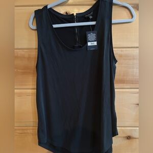 Lucky Brand black tank top with back buttons size M NWT